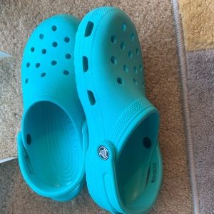 Turquoise Crocs